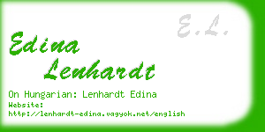 edina lenhardt business card